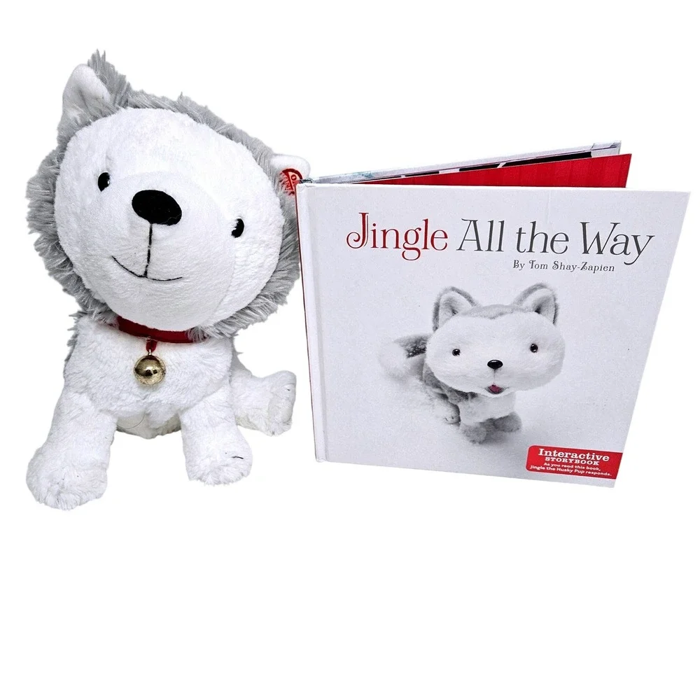 Hallmark Jingle the Husky Pup Story Buddy Plush and Book Set